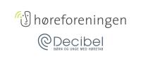 Decibels logo og Høreforeningens logo